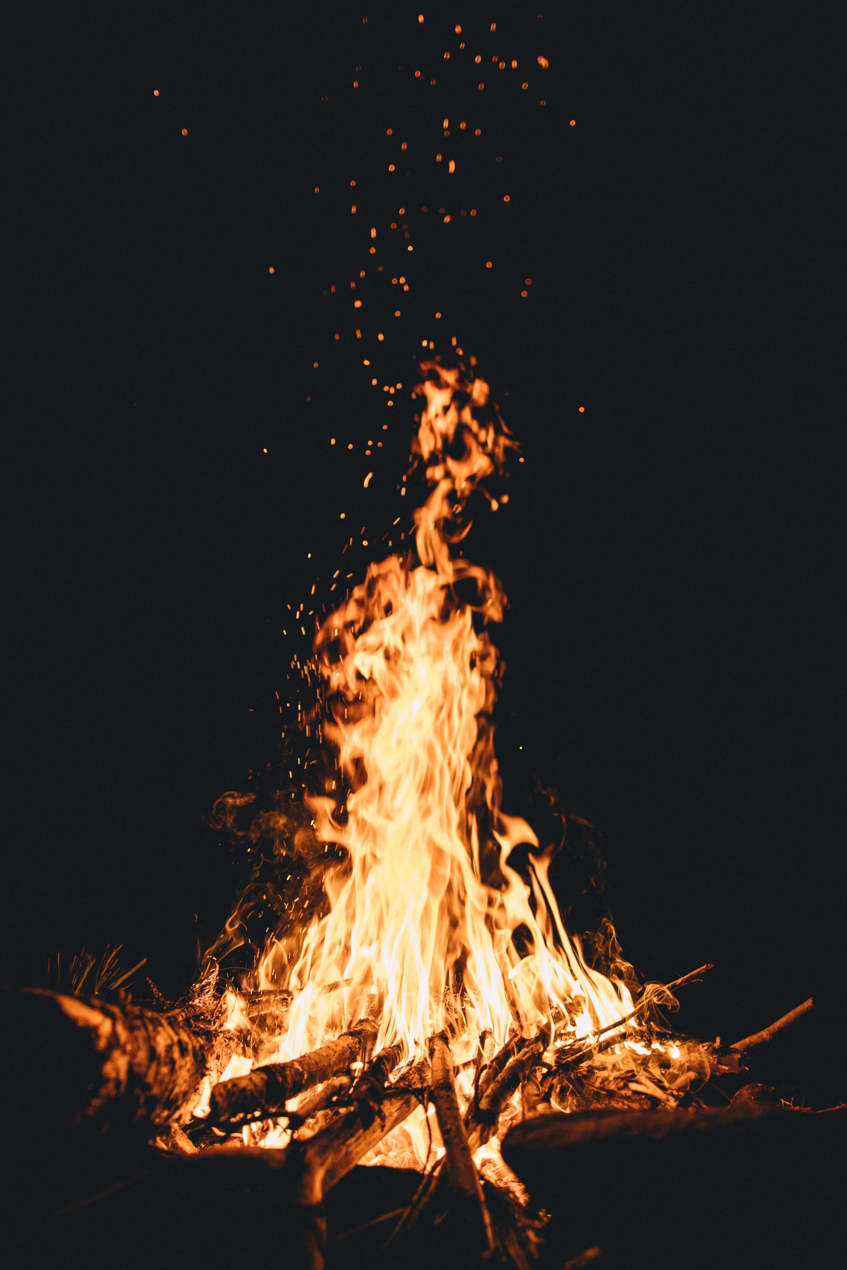 Lagerfeuer, Bonfire, Artikel Bild : Jahreskreisfest Yule, Wintersolstice