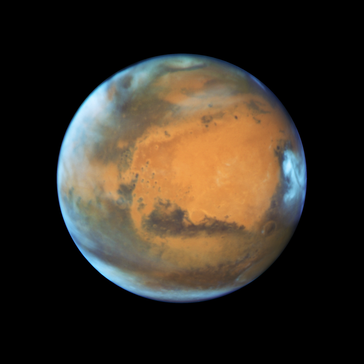 Planet Mars, Hubble Telescope, Nasa, Mars Jahr<br />
Quelle : NASA and the Space Telescope Science Institute (STScI